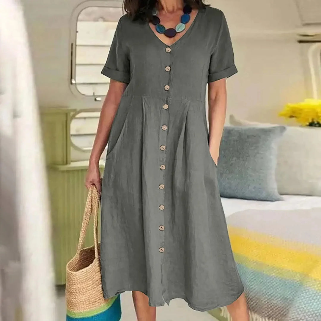 Cavell™ – Sommerliches Knopfkleid mit Eleganz