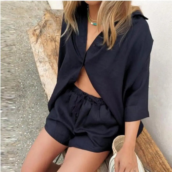 Ellen │ Weiche Baumwoll-Pyjama-Set