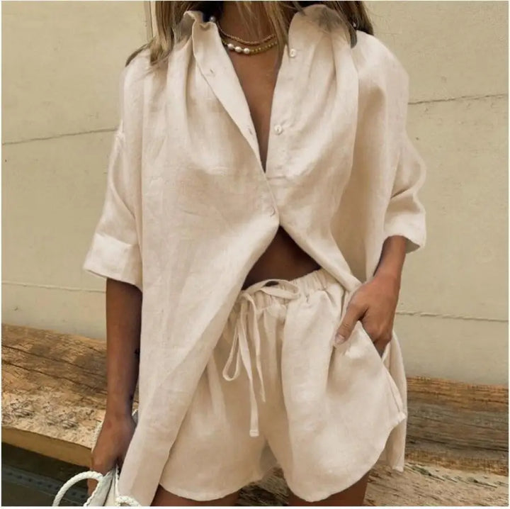 Ellen │ Weiche Baumwoll-Pyjama-Set
