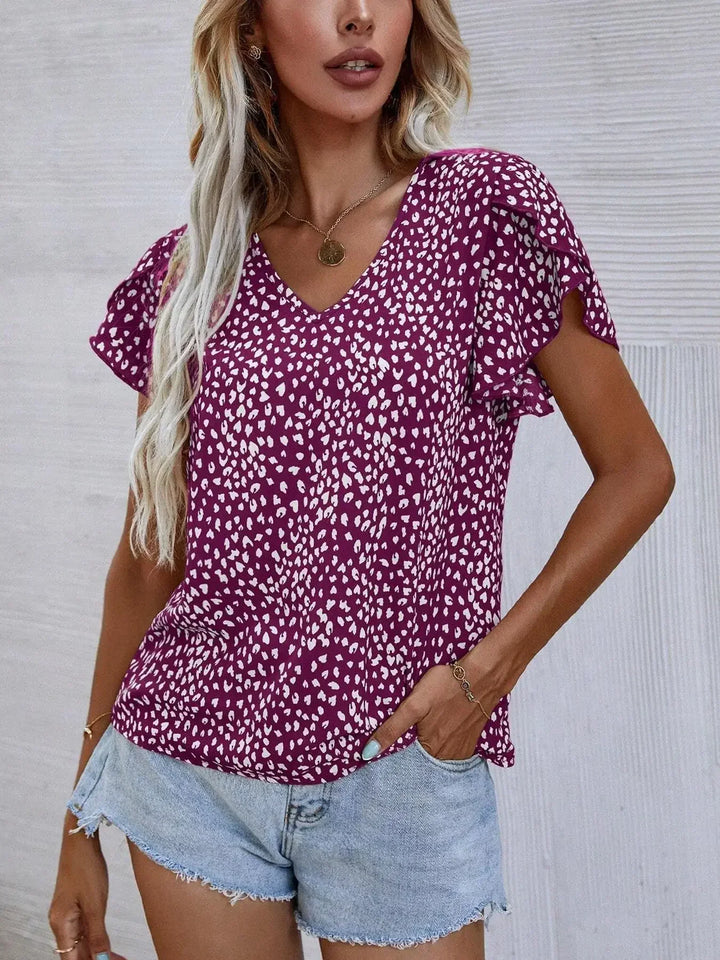 Cassidy | Elegante Bluse mit modernem abstraktem Muster