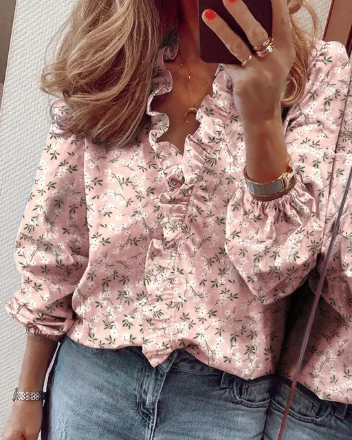 Enola | Elegante Bluse mit verspielten Rüschen