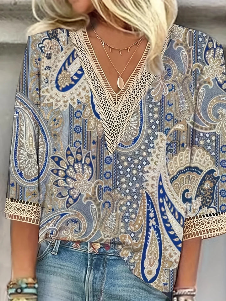 Nela | Stilvolle Bluse mit verspieltem Muster