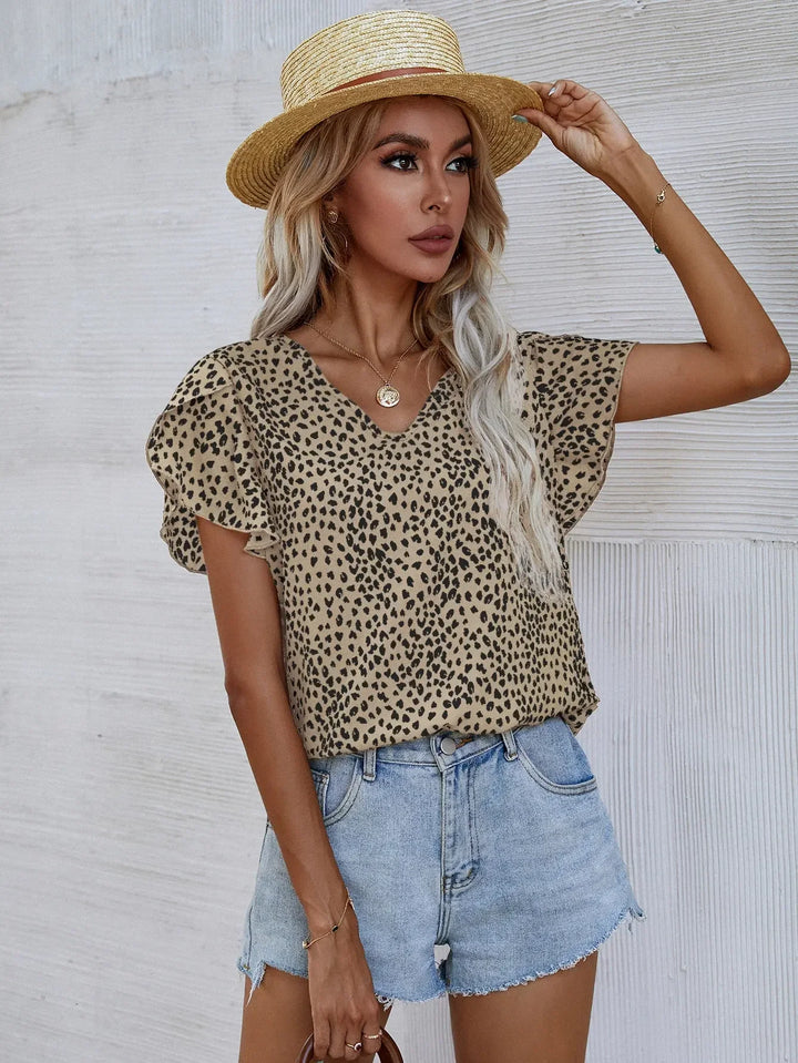 Cassidy | Elegante Bluse mit modernem abstraktem Muster