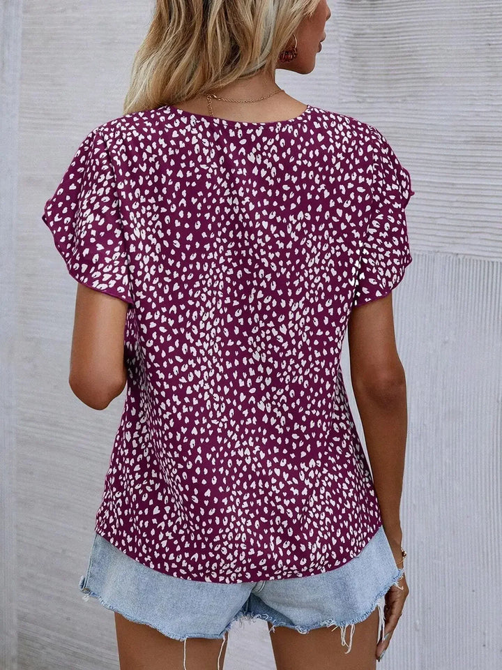 Cassidy | Elegante Bluse mit modernem abstraktem Muster
