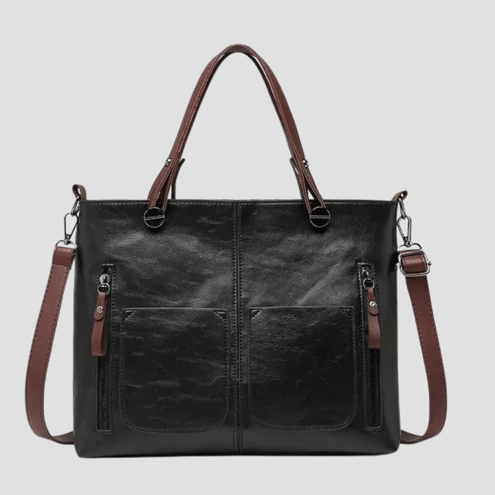 Stilvolle Vintage-Leder-Schultertasche