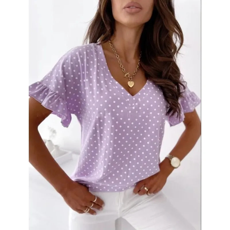 Velia | Stilvolle Bluse mit Polka-Dot-Design