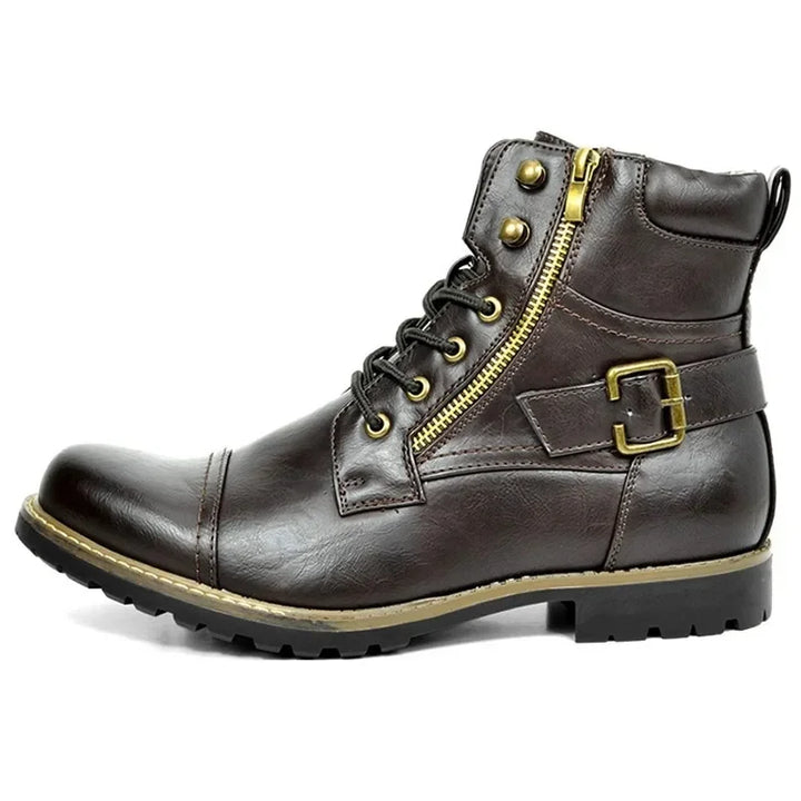 Phoenix | Leather Lace-Up Ankle Boots