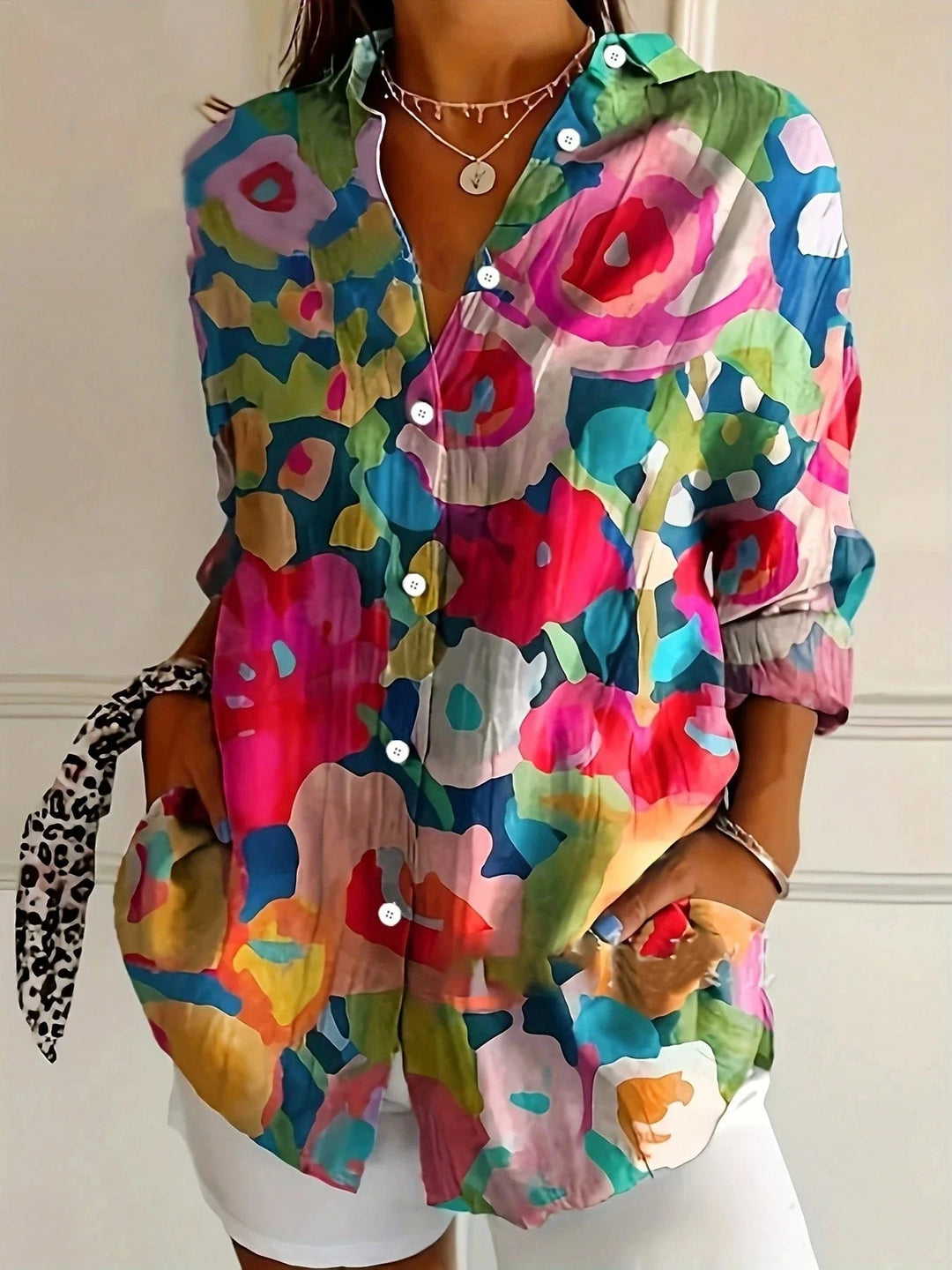 Annika | Bunte Bluse mit verspieltem Druck