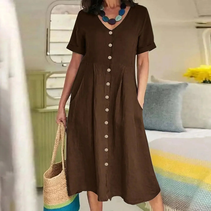 Cavell™ – Sommerliches Knopfkleid mit Eleganz