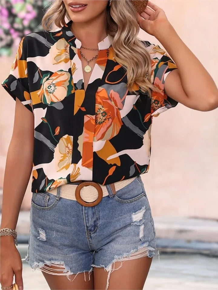 Loraine | Farbenfrohe Bluse mit verspieltem Muster