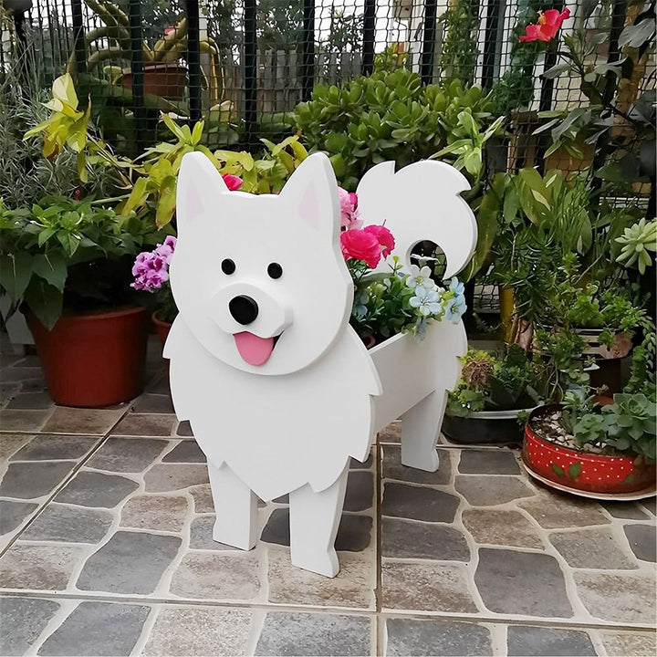 Samoyed Flower Pot