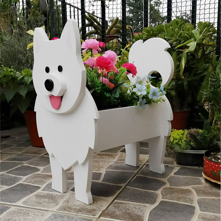 Samoyed Flower Pot