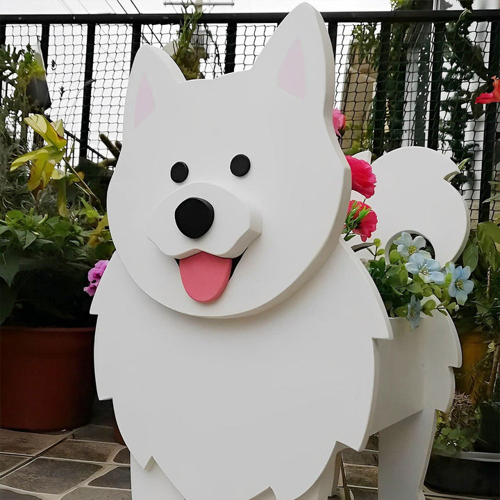 Samoyed Flower Pot