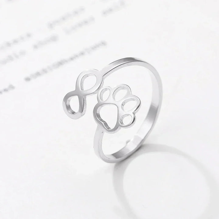 AYLA – Anello Infinity Verstellbarer in argento e oro"

 Riscritto: "AYLA – Anpassbarer Infinity-Pfotenring in argento e oro