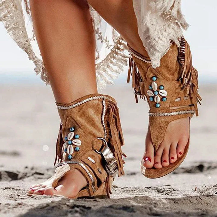 Hera™ - Fringed Boho Sandals