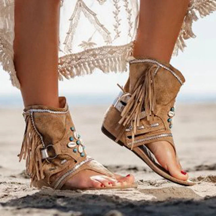Hera™ - Fringed Boho Sandals