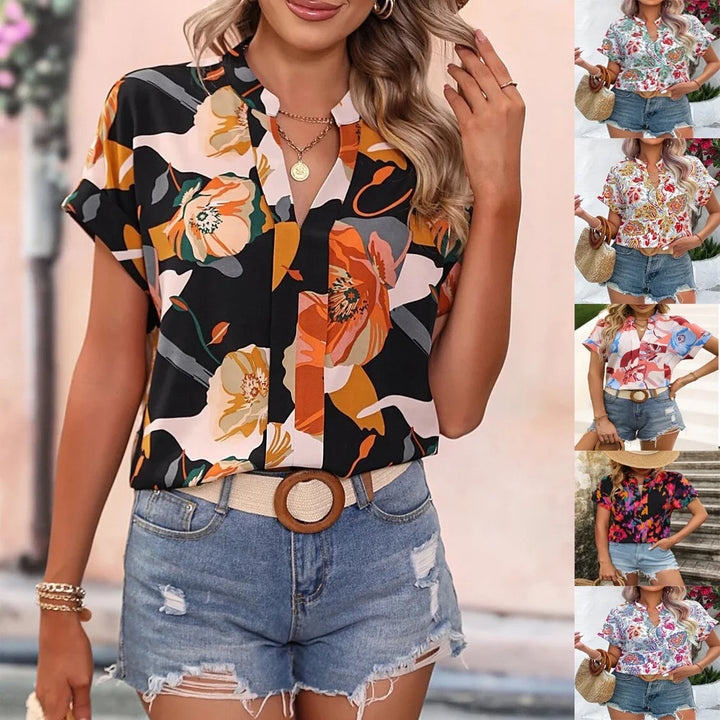 Loraine | Farbenfrohe Bluse mit verspieltem Muster
