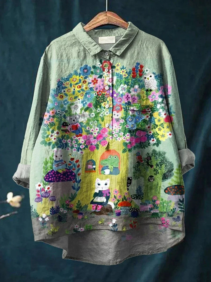 Sofie® | Verspielte Bluse mit Waldtier-Motiv