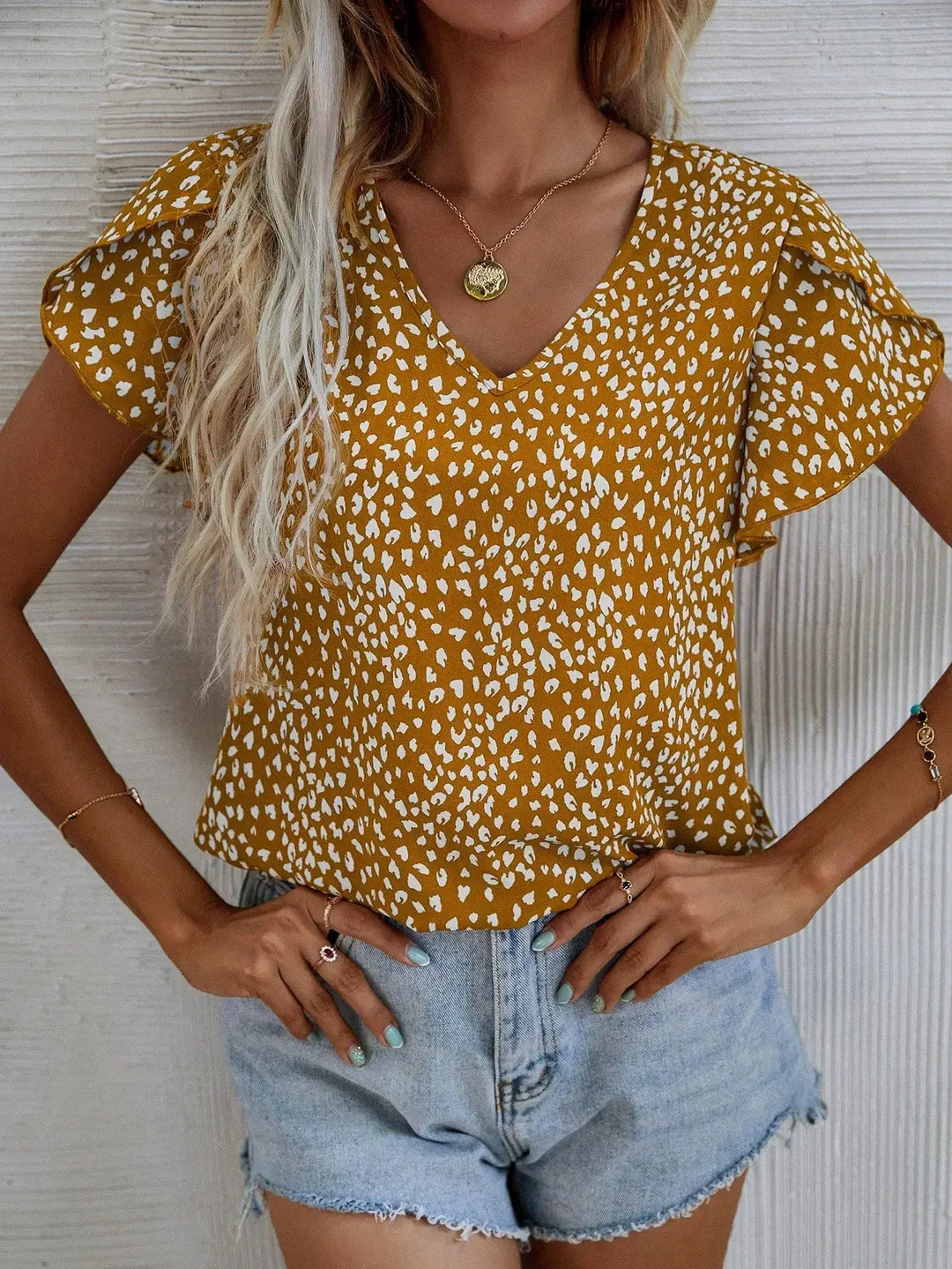 Cassidy | Elegante Bluse mit modernem abstraktem Muster