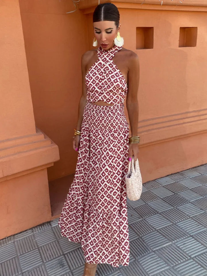 Mickay™ | Elegantes Off-Shoulder Midi-Kleid