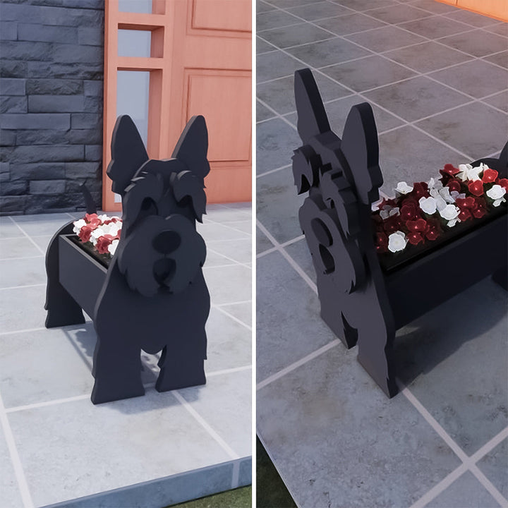 Scottish Terrier Pflanztopf