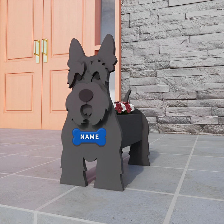 Scottish Terrier Pflanztopf