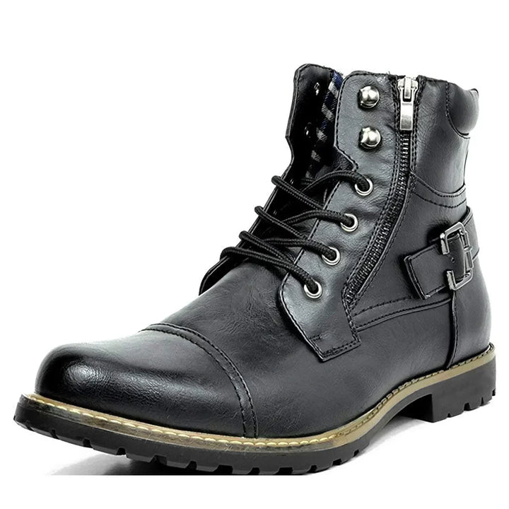 Phoenix | Leather Lace-Up Ankle Boots