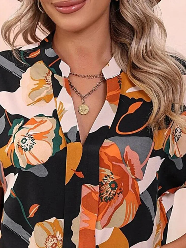 Loraine | Farbenfrohe Bluse mit verspieltem Muster