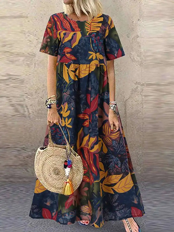 Suzie | Elegantes Maxikleid mit charmantem Muster