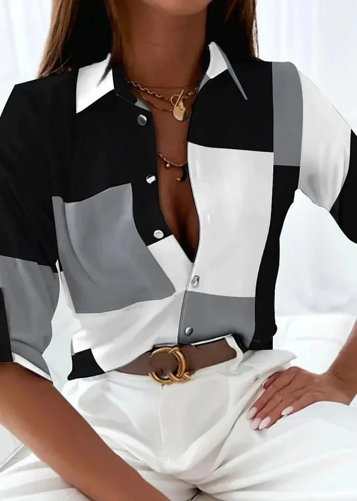 Viola | Bluse mit zeitgemäßem Muster