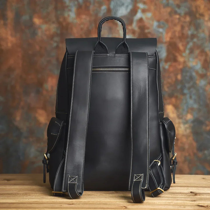Robuster Echtleder-Reiserucksack in Braun | Großer Rucksack
