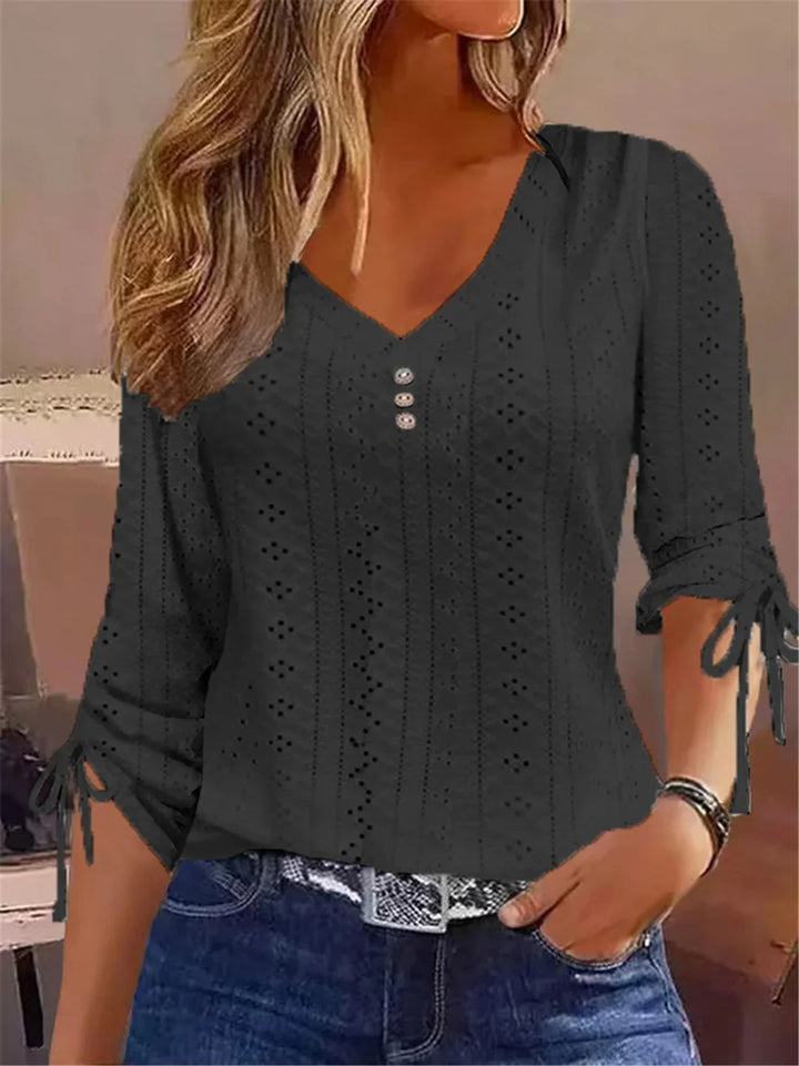 Maybelle | Elegante Bluse mit V-Ausschnitt-Design