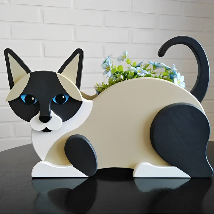 Siamkatze Pflanzgefäß