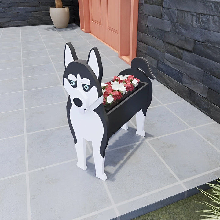 Sibirischer Husky Pflanztopf