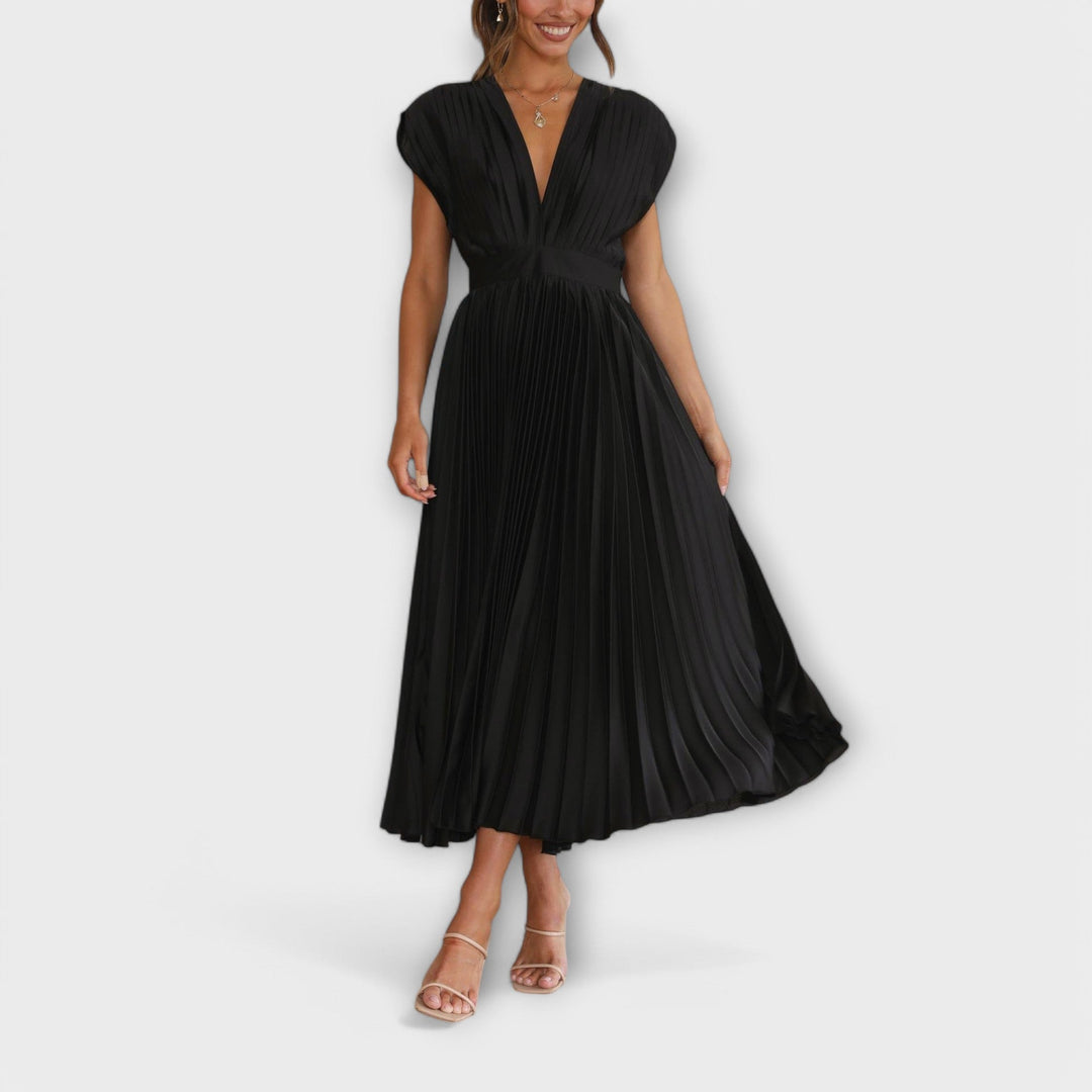 Maria - Elegantes Plissee-Kleid