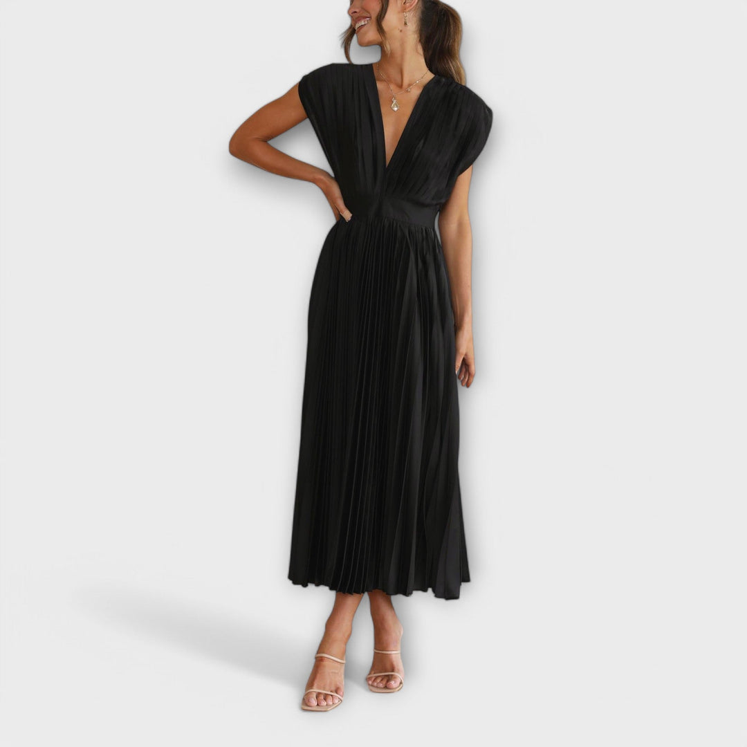 Maria - Elegantes Plissee-Kleid