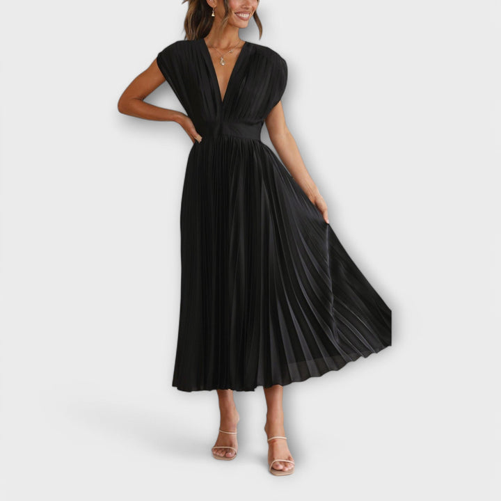 Maria - Elegantes Plissee-Kleid