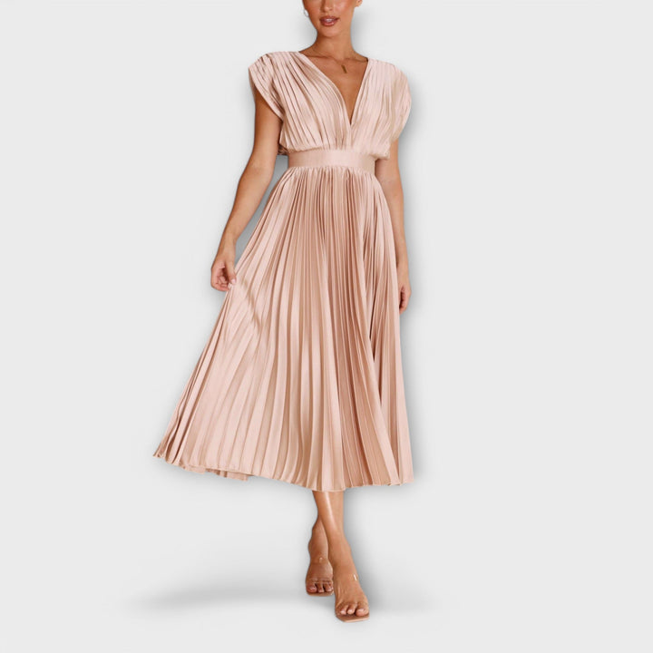 Maria - Elegantes Plissee-Kleid