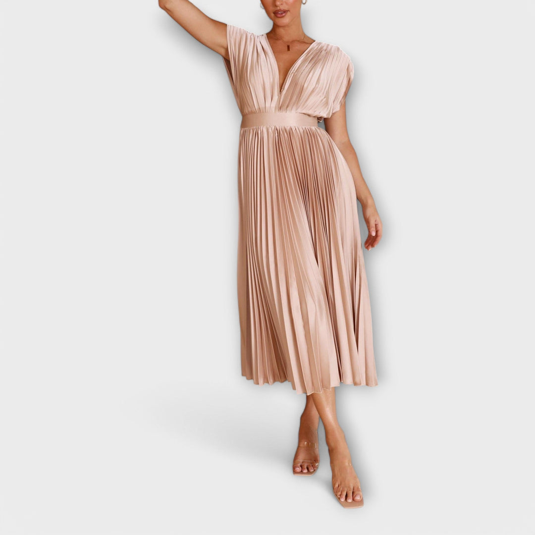 Maria - Elegantes Plissee-Kleid