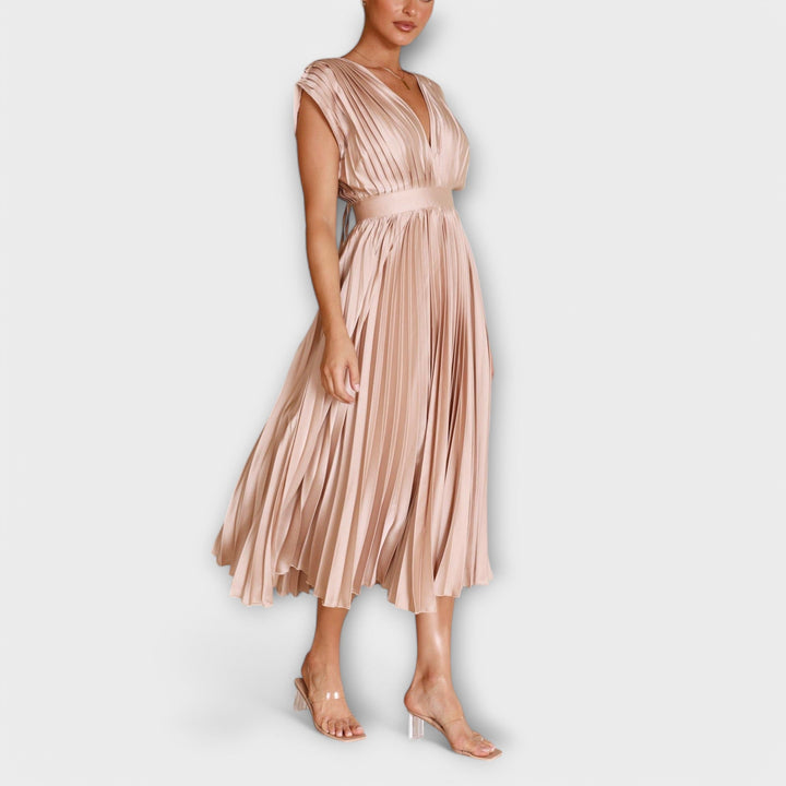 Maria - Elegantes Plissee-Kleid