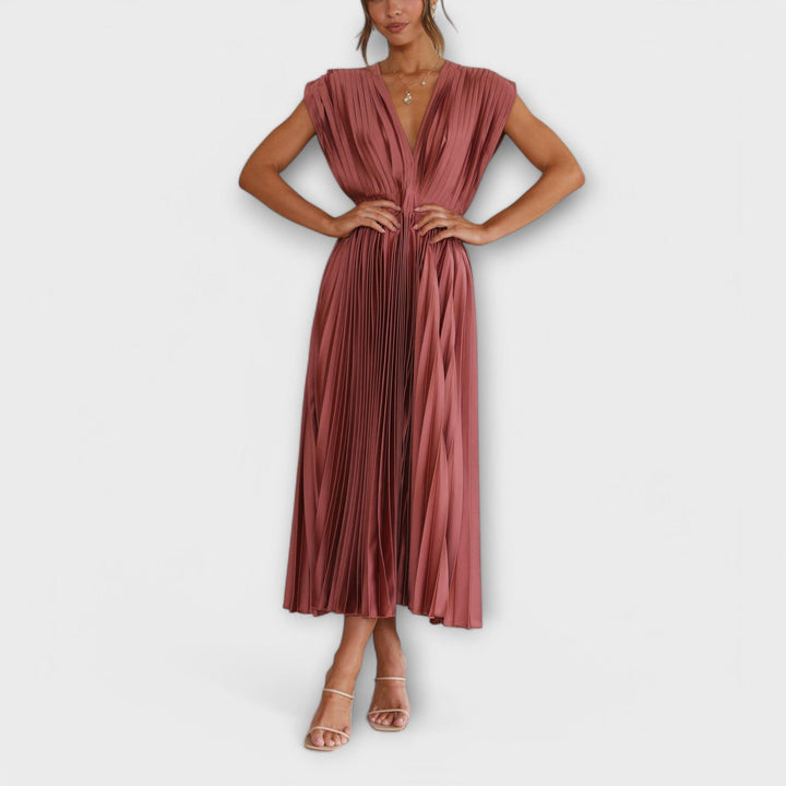 Maria - Elegantes Plissee-Kleid