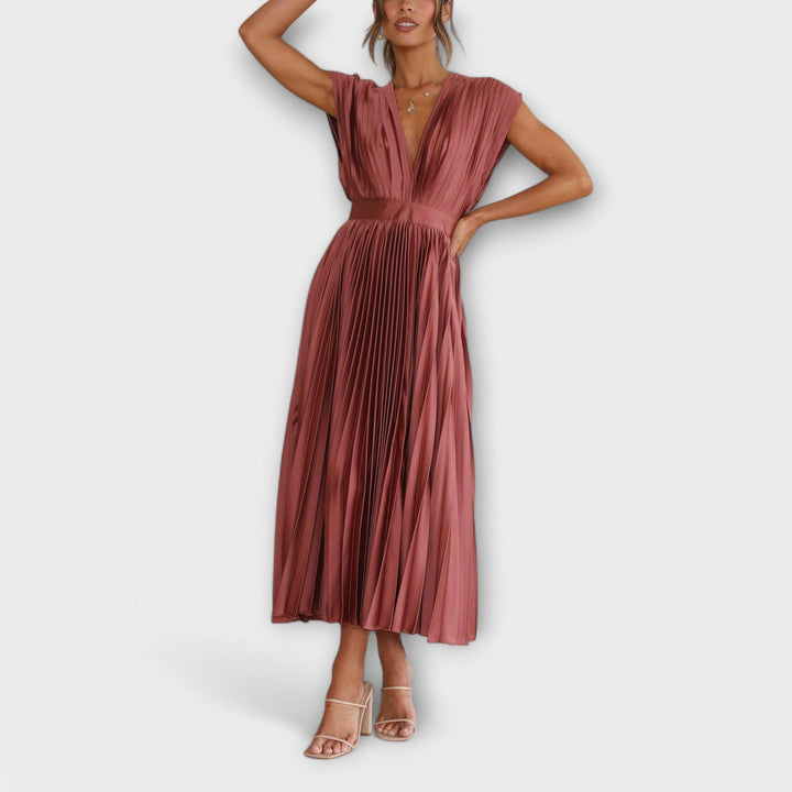 Maria - Elegantes Plissee-Kleid
