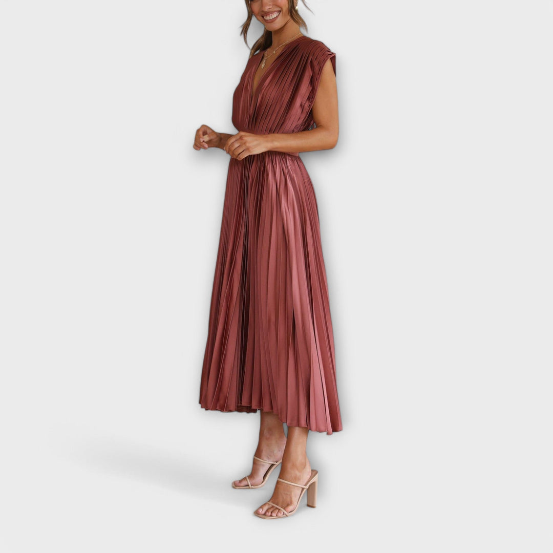 Maria - Elegantes Plissee-Kleid