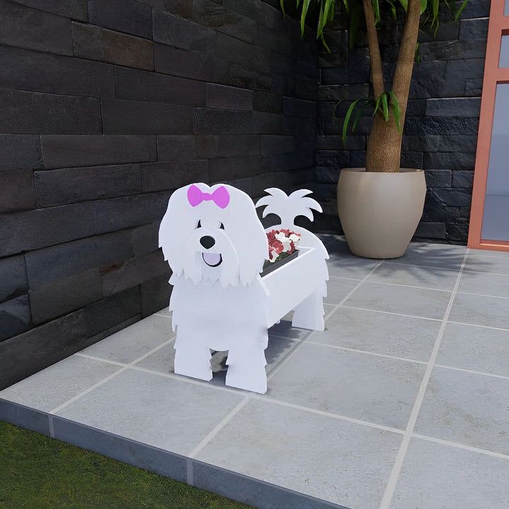 Coton de Tulear Pflanzgefäß