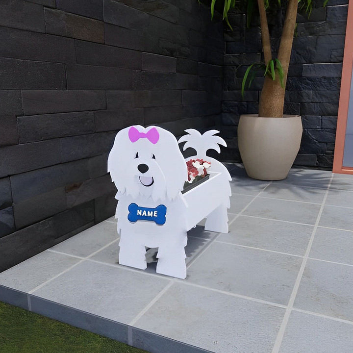 Coton de Tulear Pflanzgefäß