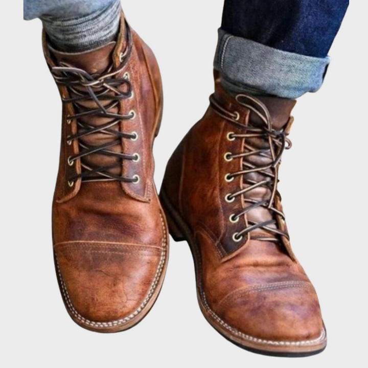Aiden | Faux Leather Ankle Boots