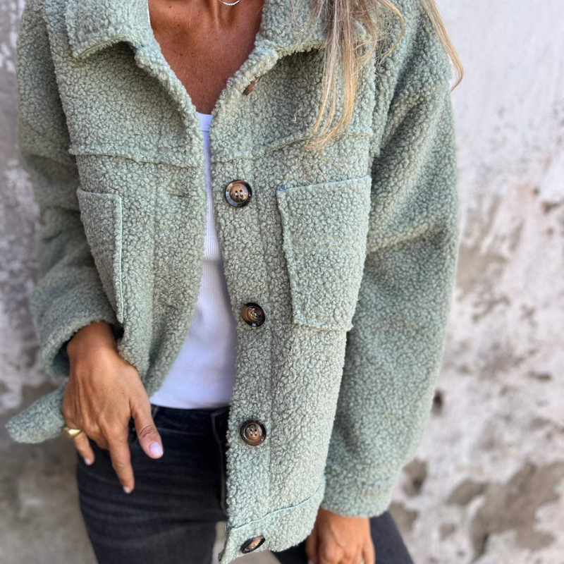 Annie | Modische Jacke aus kuscheligem Material