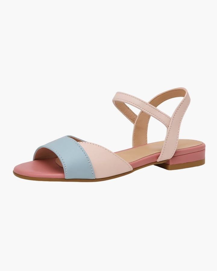 Lara™ | Rosa Colorblock Sandals