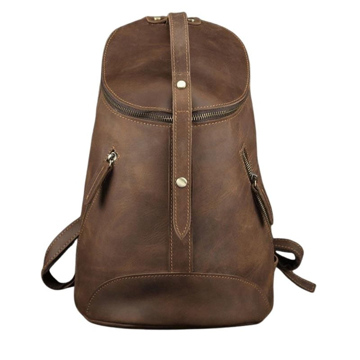 Retro Leder Rucksack für das College