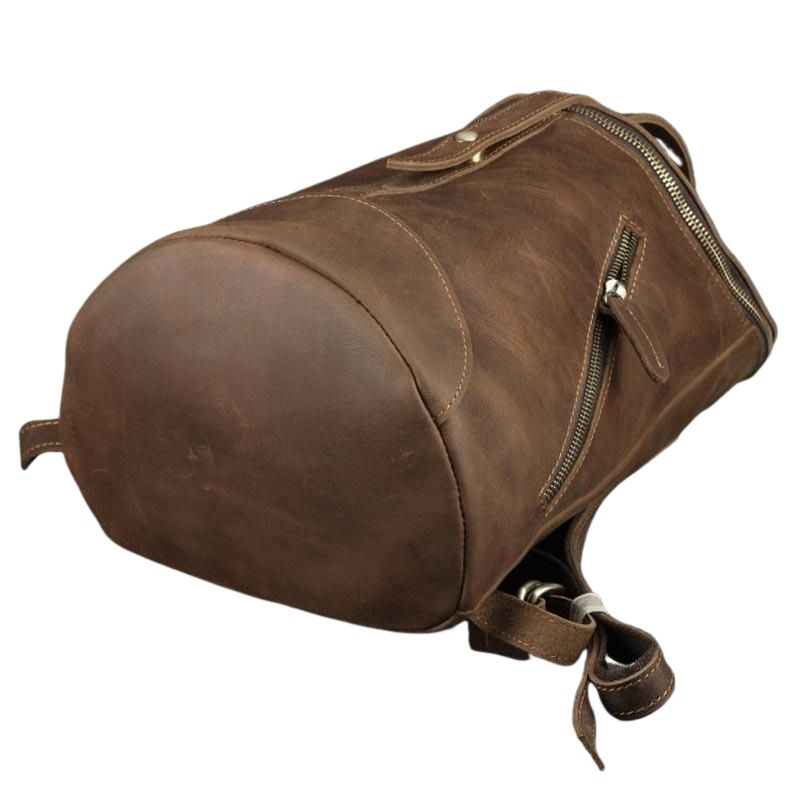 Retro Leder Rucksack für das College